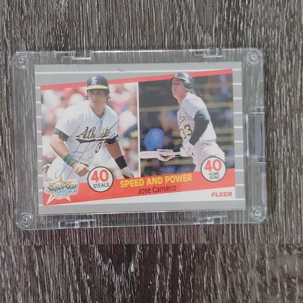 Jose Canseco 1989 Fleer 628 Superstar Special